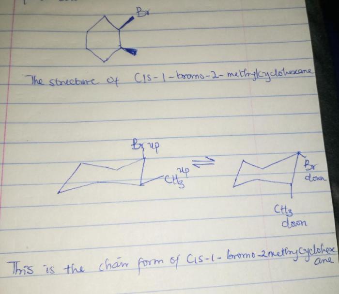 Cis 1 chloro 2 methylcyclohexane