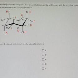 For the substituted cyclohexane compound