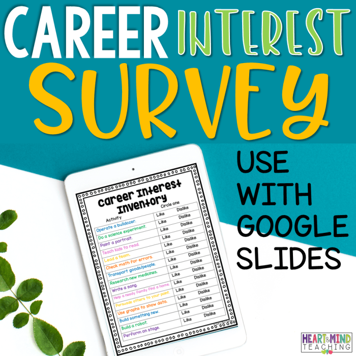 Career interest inventory pictorial version