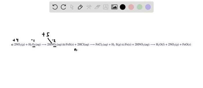 Indicate whether the following balanced equations involve oxidation-reduction.