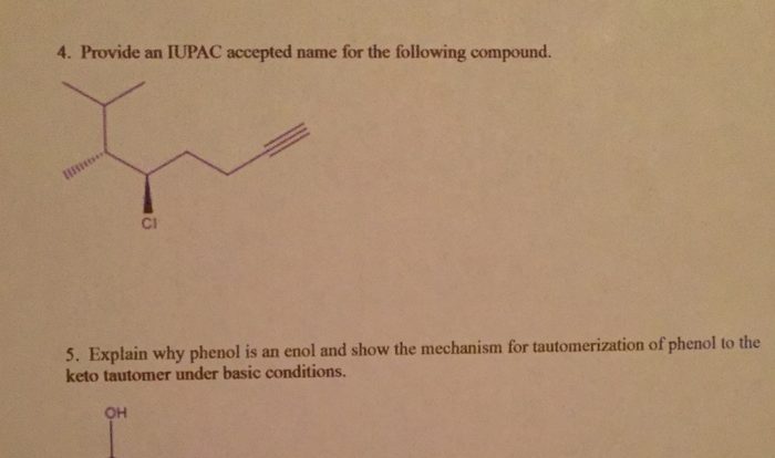 The following name is incorrect. select the correct iupac name.